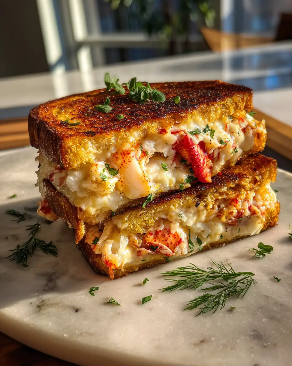 Final dish - Decadent Delight: The Ultimate Lobster Grilled Cheese Sandwich Experience