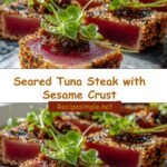Savor the Perfect Seared Tuna Steak with a Crispy Sesame Crust