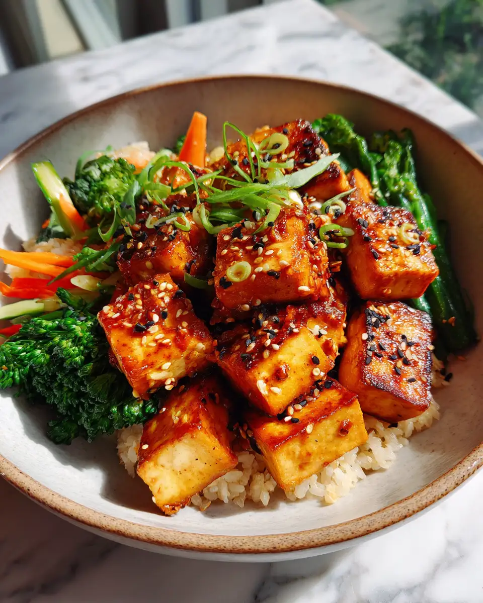 Final dish - Savor the Flavor: Teriyaki Tofu and Veggie Bowl Delight