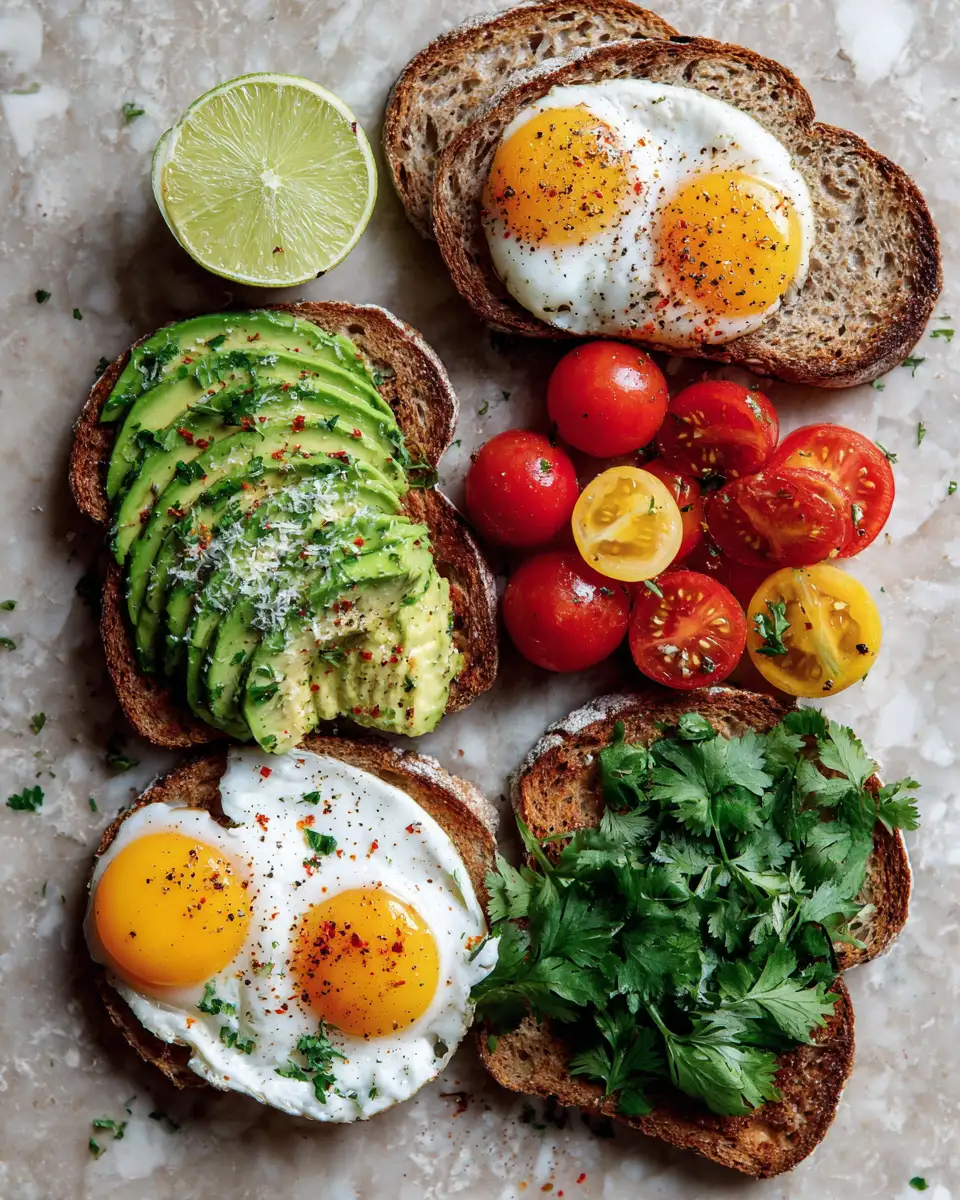 Ingredients for Rise and Shine with the Ultimate Avocado Breakfast Toast