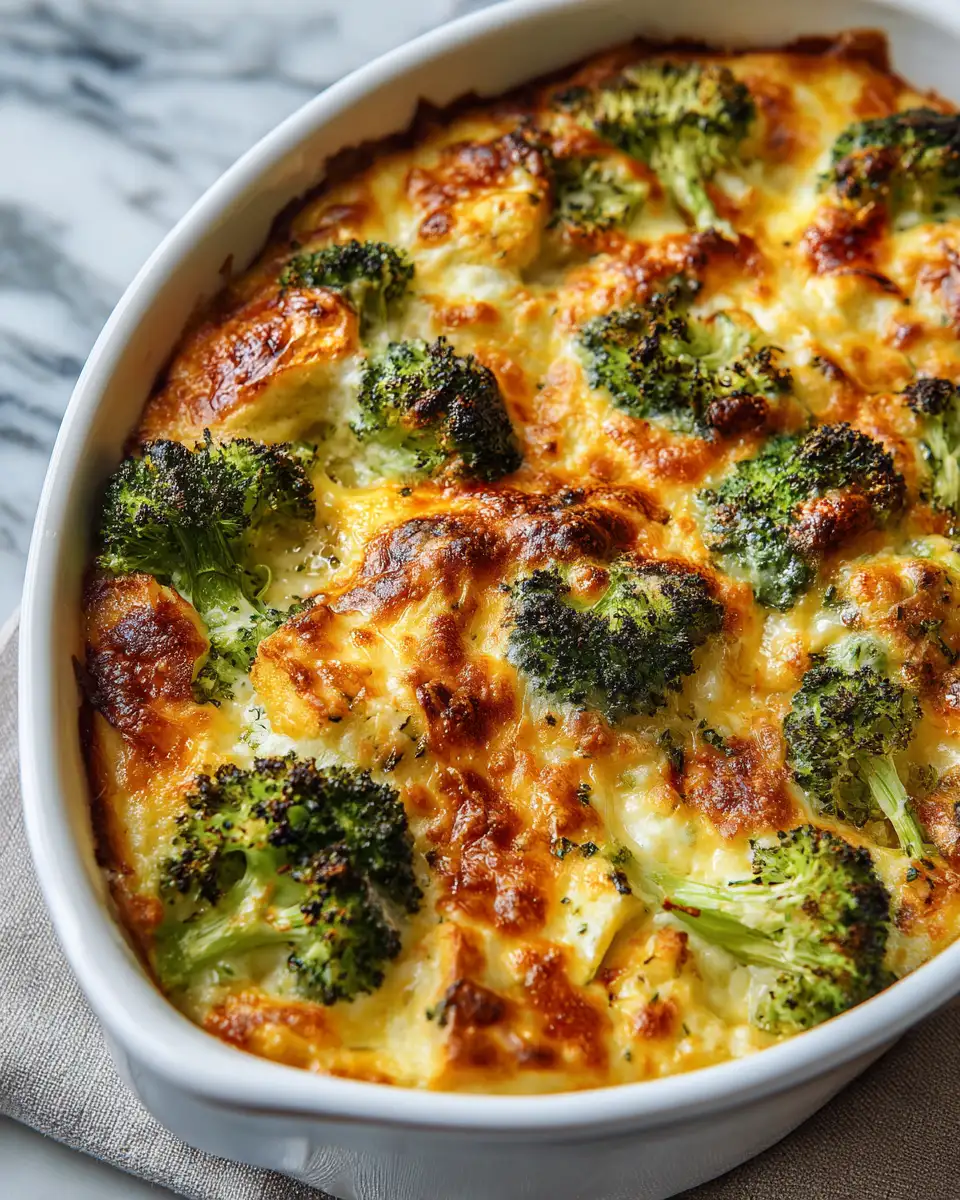 Final dish - Baked Comfort: The Ultimate Broccoli Cheese Casserole Delight