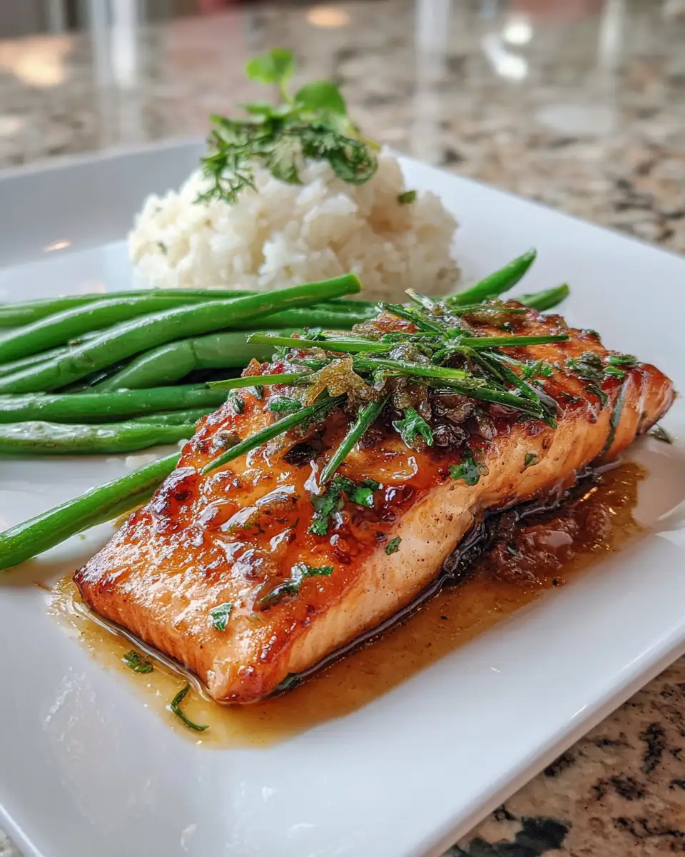 Final dish - Sweet Symphony: Brown Sugar Honey Salmon Delight