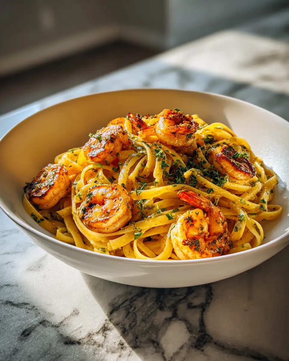 Final dish - Spice Up Your Dinner with Irresistible Cajun Shrimp Pasta
