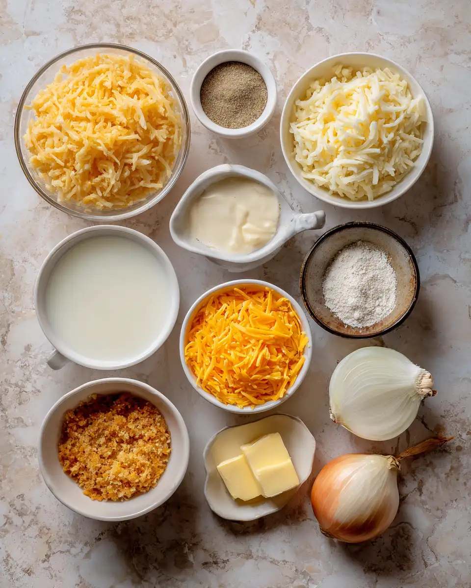 Ingredients for Ultimate Comfort: Dive into a Cheesy Hashbrown Casserole Delight