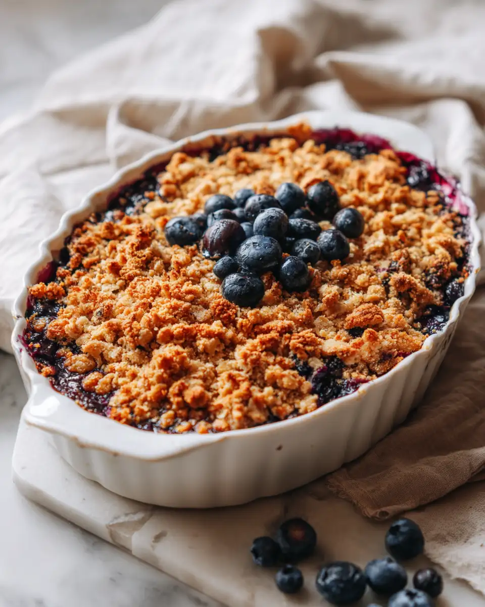 Irresistible Classic Blueberry Crisp Dessert That Will Sweeten Your Day - Featured Image