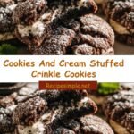 Ultimate Indulgence: Cookies And Cream Stuffed Crinkle Cookies Delight