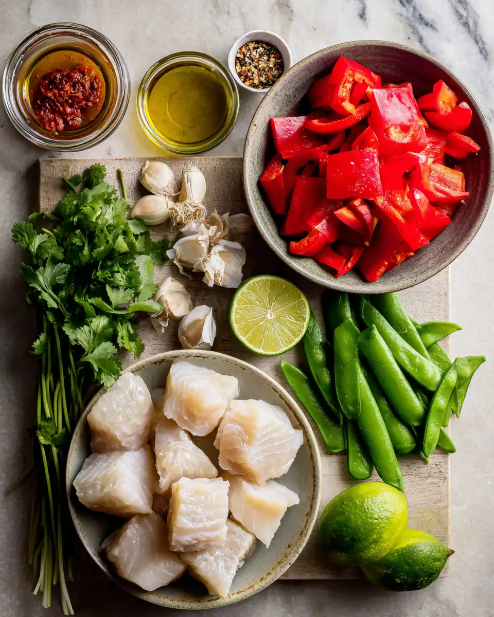 Ingredients for Dive into Tropical Comfort with Creamy Coconut Lime Fish Soup