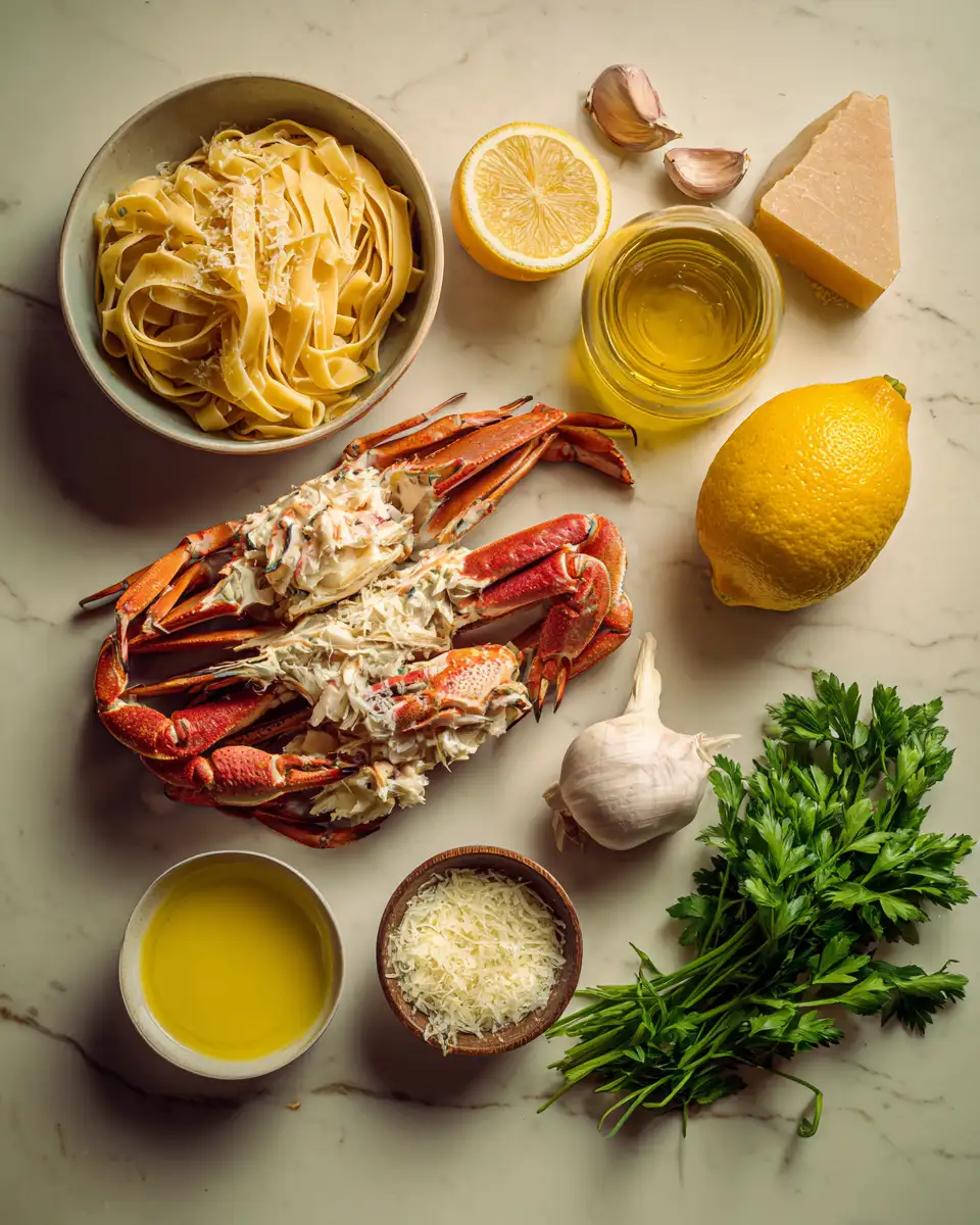 Ingredients for Dive into Decadence with Creamy Crab Imperia