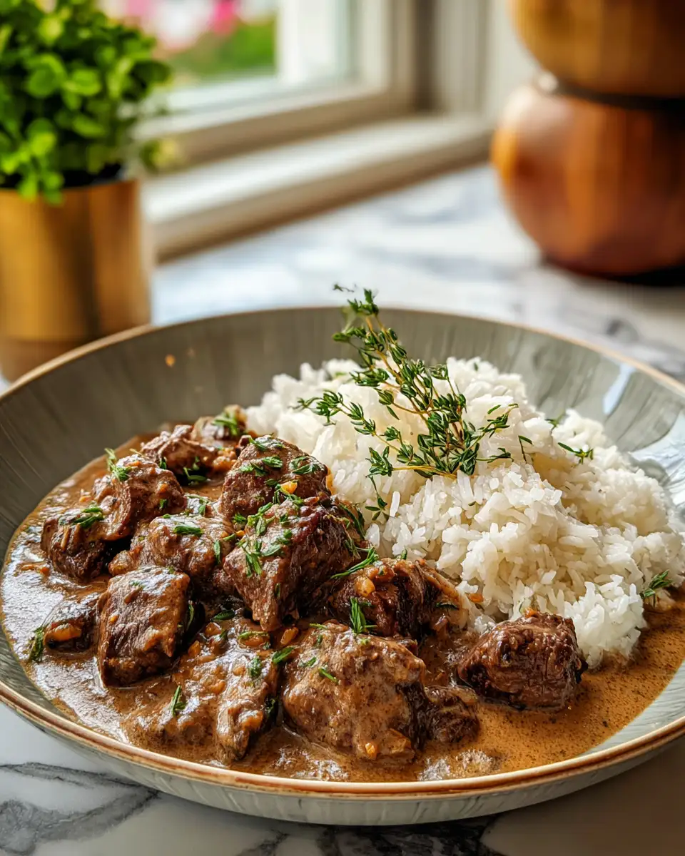 Final dish - Irresistible Crockpot Beef Tips and Gravy: Your New Comfort Food Staple