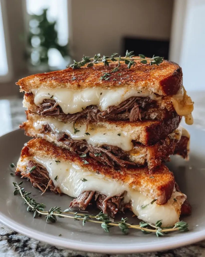 Ultimate French Dip Grilled Cheese Bliss - Featured Image