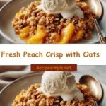 Irresistible Fresh Peach Crisp with Crunchy Oat Topping