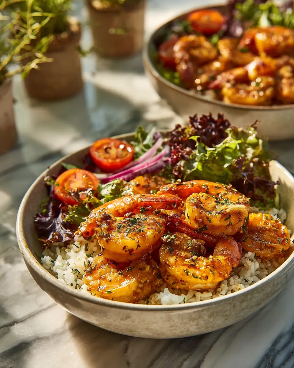 Savor the Flavor: Irresistible Garlic Butter Shrimp Bowls - Featured Image
