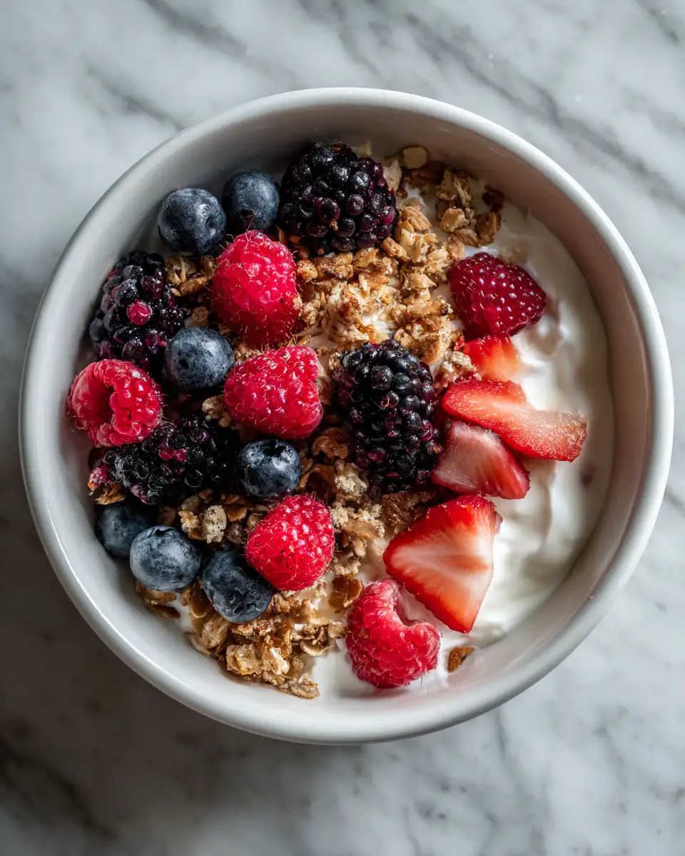 Final dish - Indulge in a Greek Yogurt Parfait With Berries Bliss