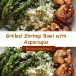 Sizzling Grilled Shrimp Bowl with Asparagus Delight