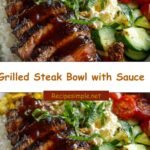 Savor the Flavor: Ultimate Grilled Steak Bowl with Irresistible Sauce