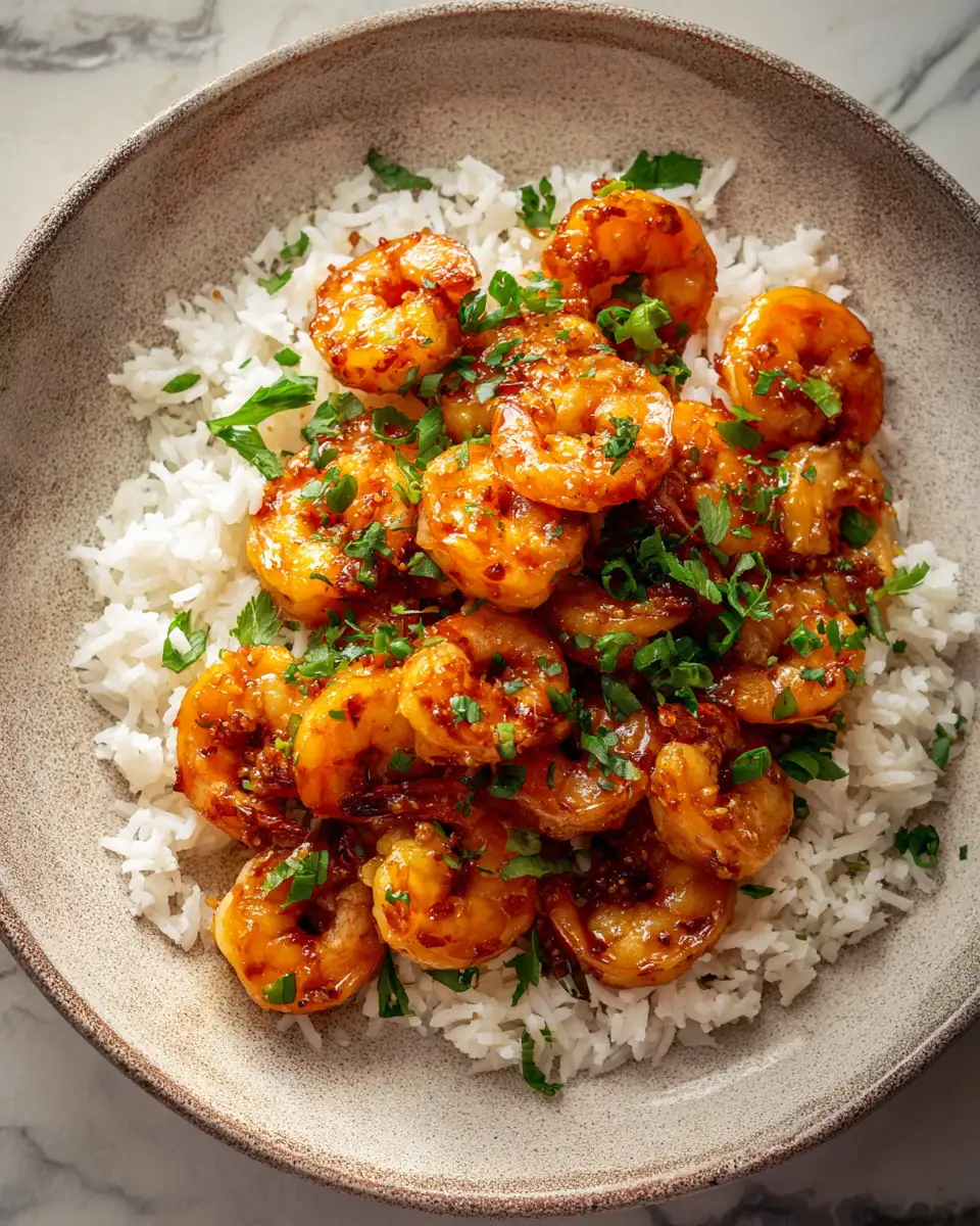 Sizzling High Protein Honey Garlic Shrimp Delight - Featured Image
