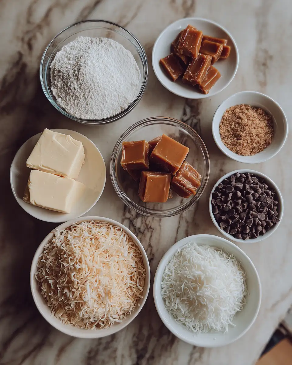 Ingredients for Indulge in Irresistible Homemade Samoas Cookies: A Sweet Escape