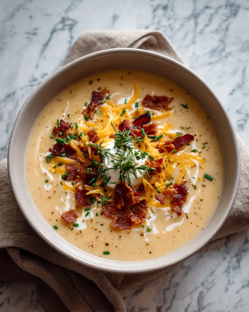 Irresistibly Creamy Comfort: Dive into the Ultimate Loaded Baked Potato Soup - Featured Image