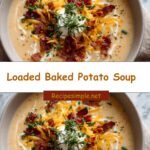 Irresistibly Creamy Comfort: Dive into the Ultimate Loaded Baked Potato Soup