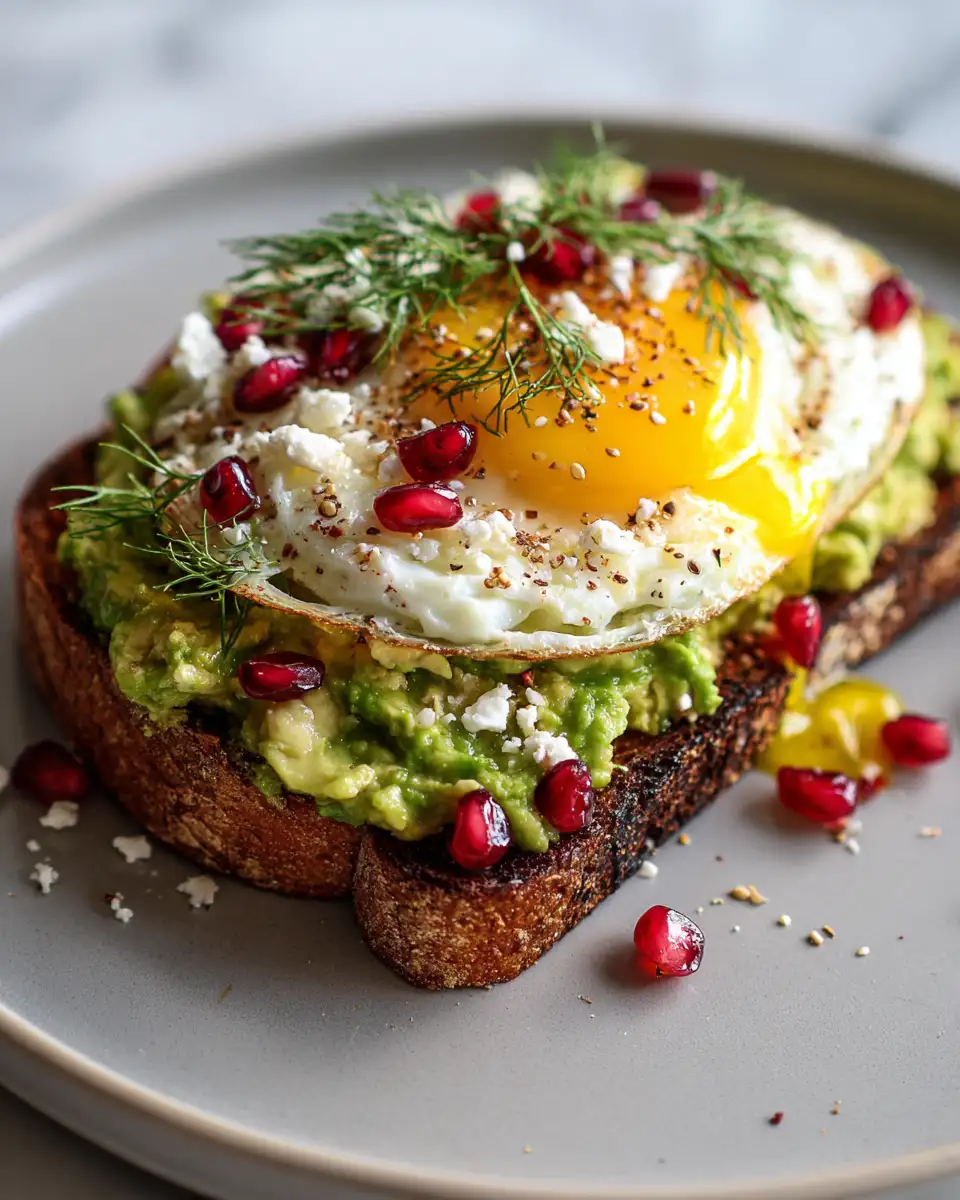 Final dish - Mediterranean Avocado Toast: A Vibrant Twist on a Classic Breakfast Staple