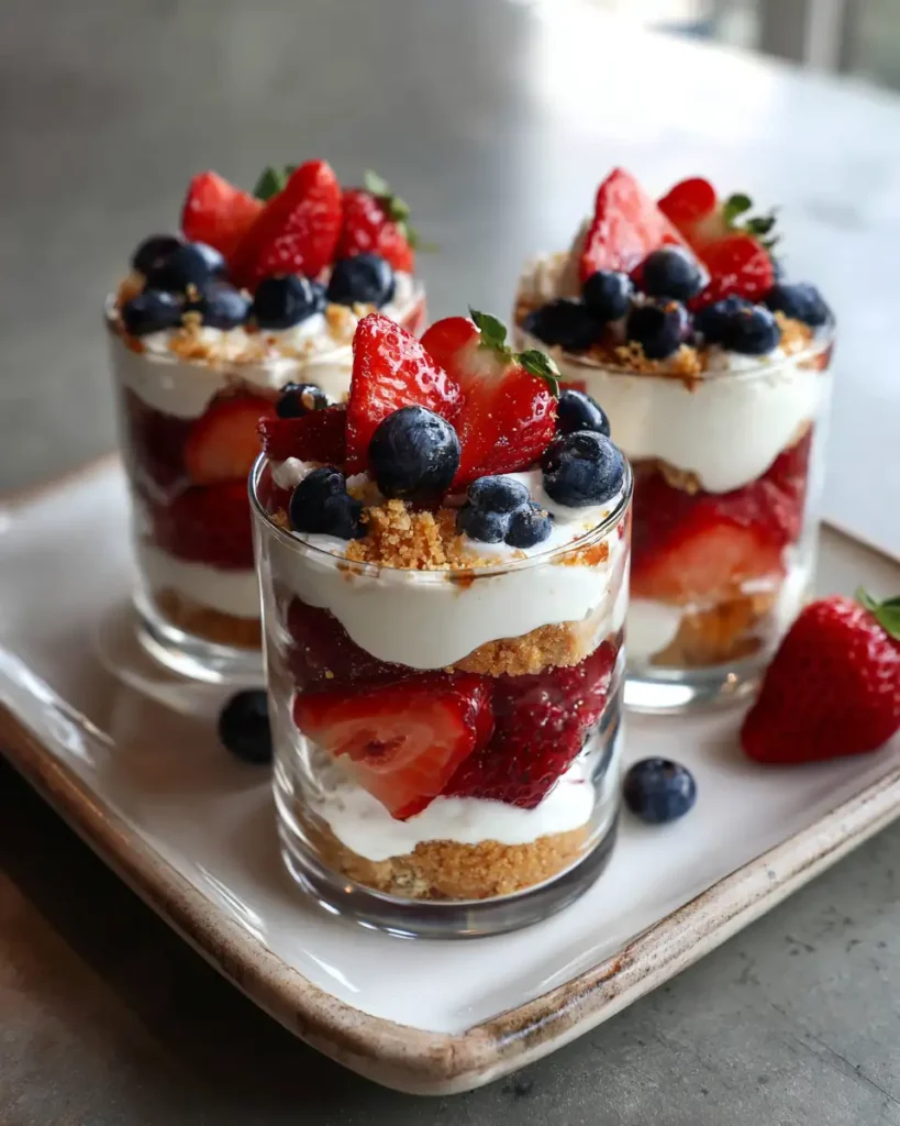 Sweet Land of Liberty: Patriotic Berry Trifle Cups Delight - Featured Image