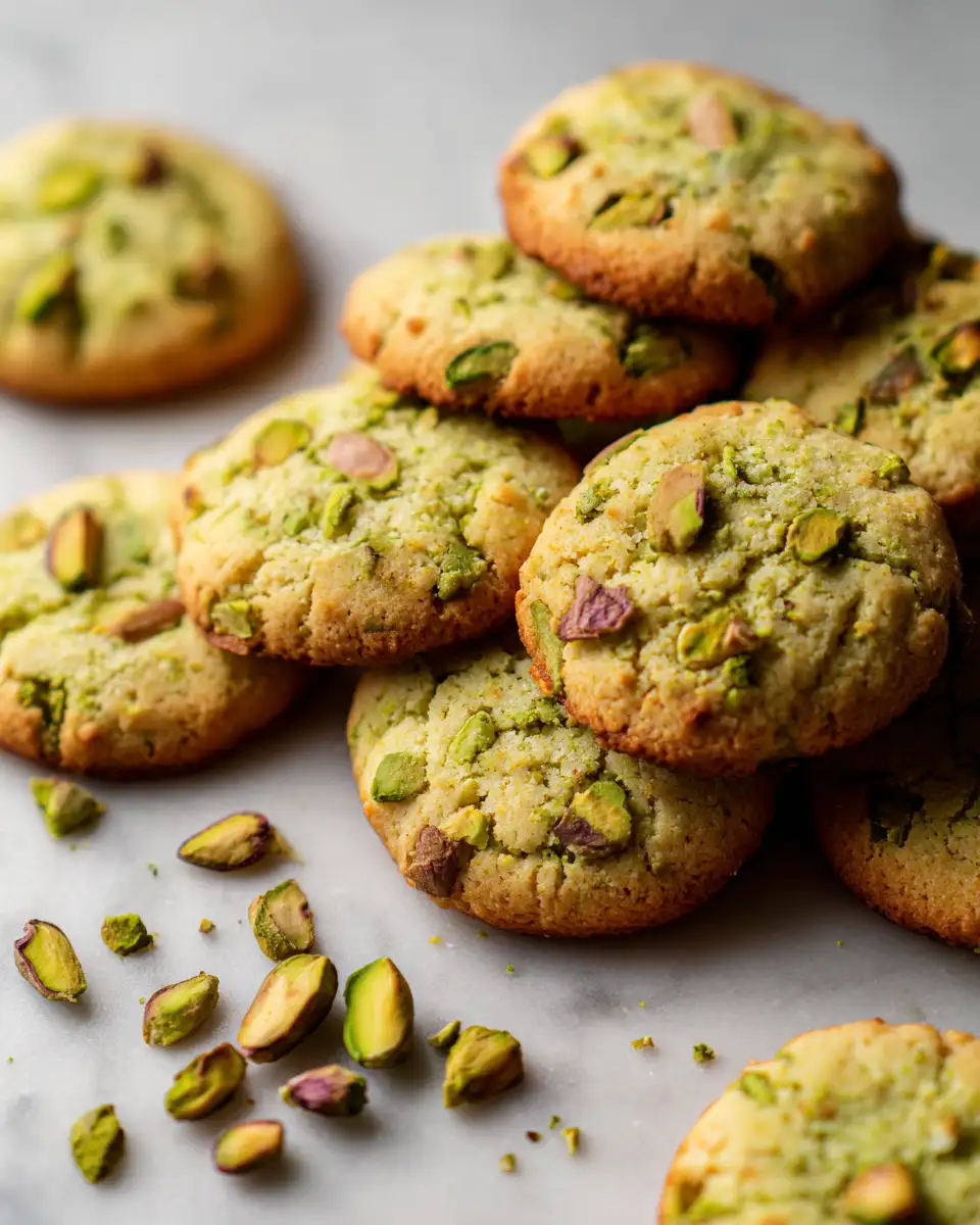 Final dish - Irresistible Pistachio Cookies: A Crunchy Delight for Nut Lovers