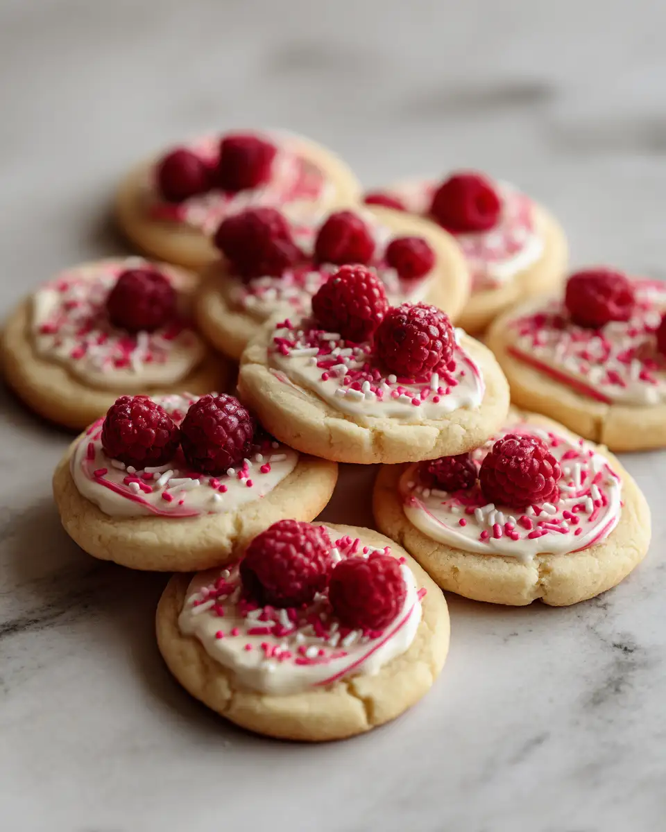 Final dish - Raspberry Cheesecake Sugar Cookies: A Sweet Twist on a Classic Treat