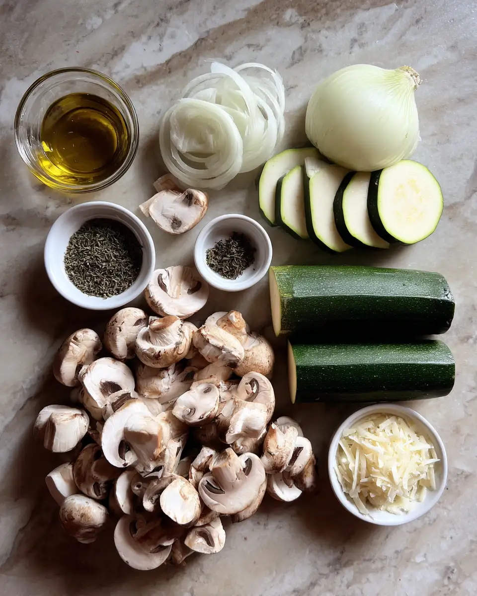 Ingredients for Savor the Flavor: Sauteed Zucchini, Mushrooms, and Onions Delight
