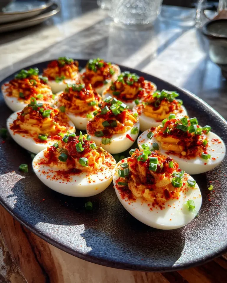Zing Up Your Brunch with Spicy Chili Garlic Deviled Eggs - Featured Image