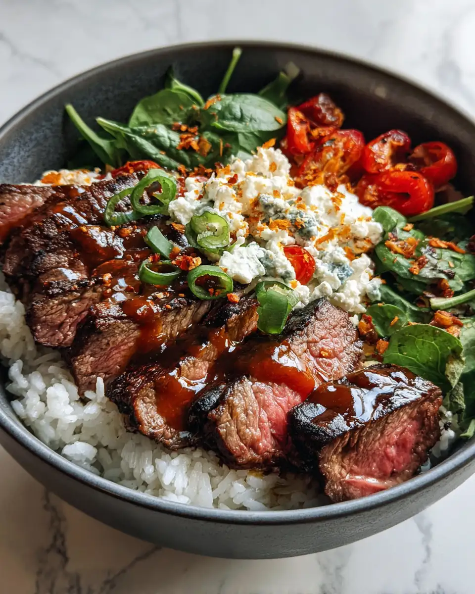 Final dish - Sizzle and Spice: Unveiling the Ultimate Steak Chipotle Bowl Experience