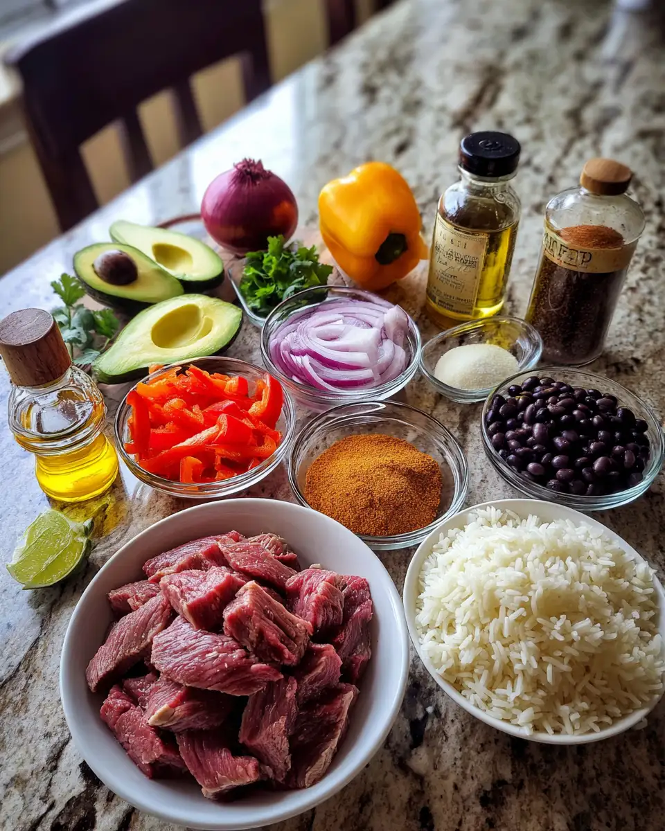 Ingredients for Sizzle and Spice: Unveiling the Ultimate Steak Chipotle Bowl Experience
