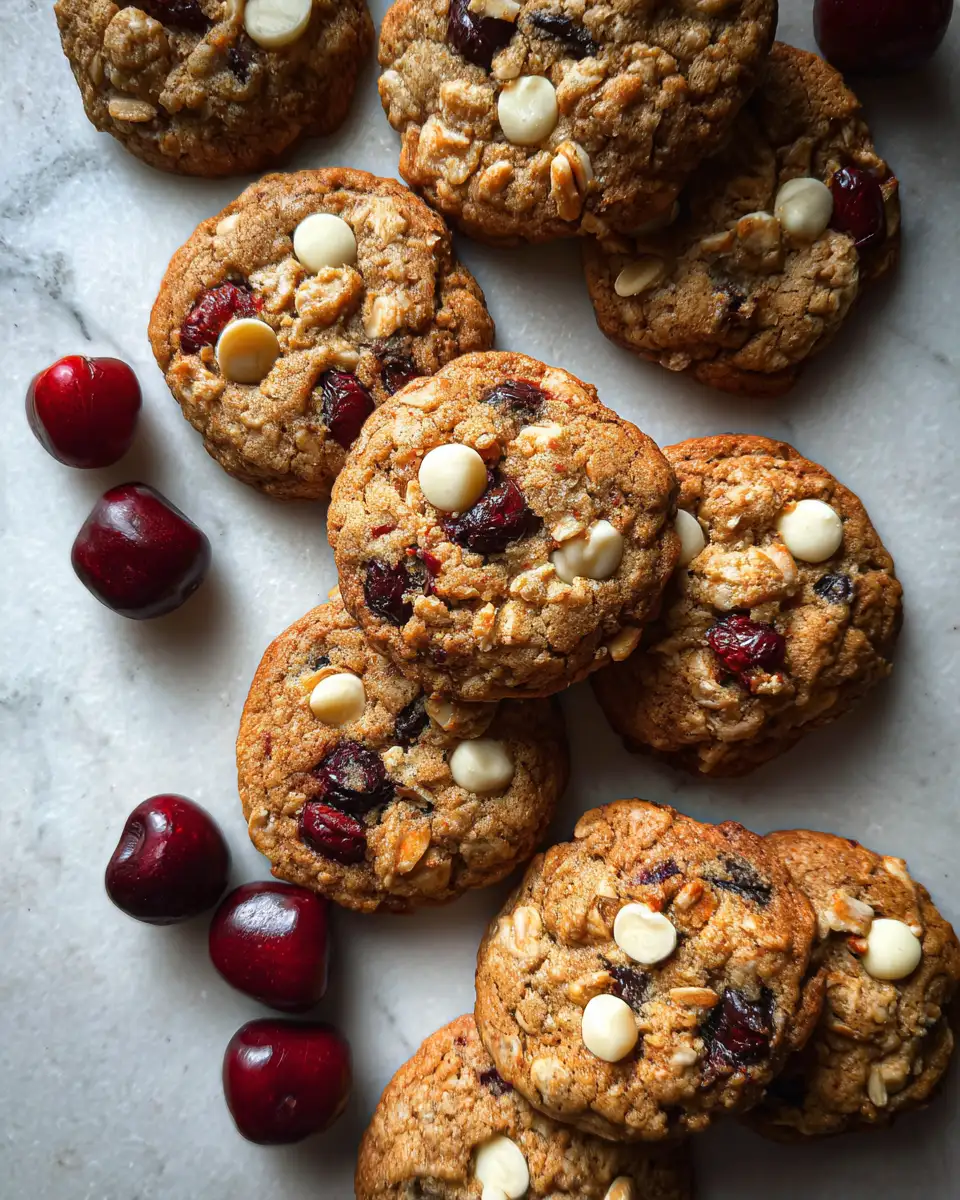 Final dish - Irresistible White Chocolate Cherry Oat Cookies That Will Sweeten Your Day