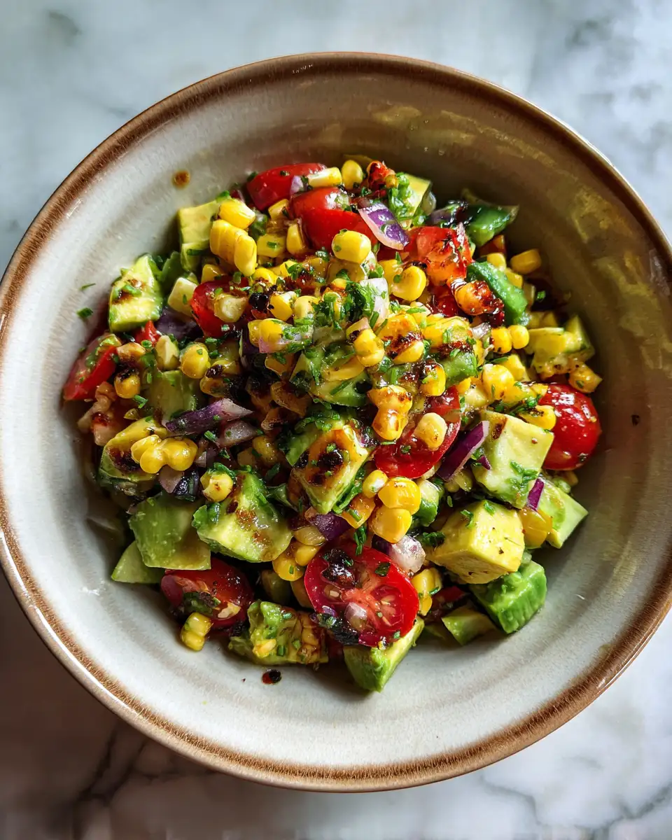 Final dish - Zesty Delight: Elevate Your Meals with Avocado Corn Salsa