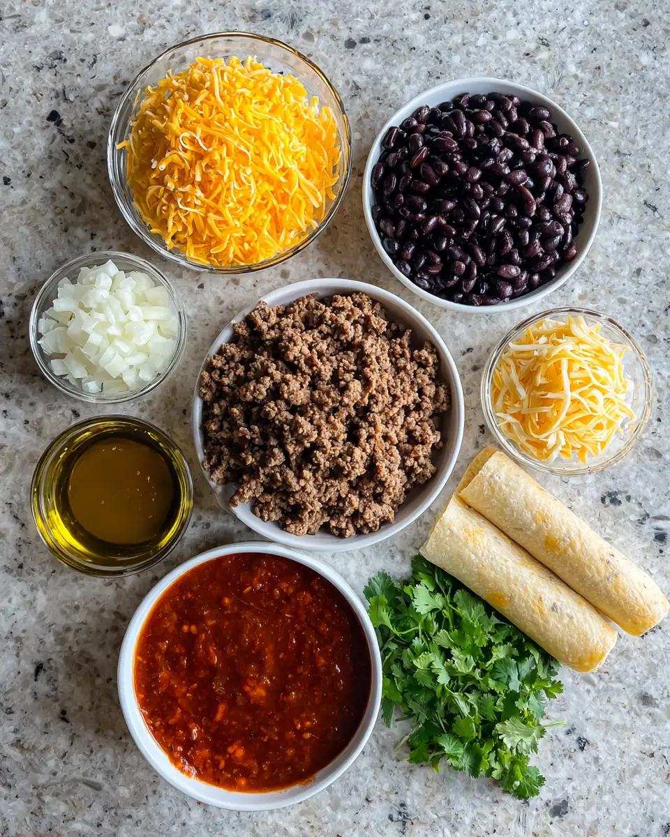 Ingredients for Sizzling Sensation: Dive Into Our Ultimate Beef Enchilada Bake
