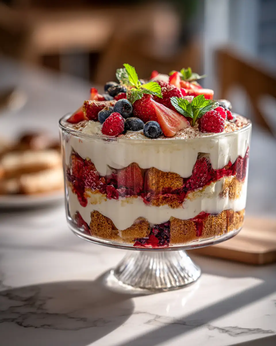 Final dish - Berry Trifle Bliss Layers of Sweetness and Delight