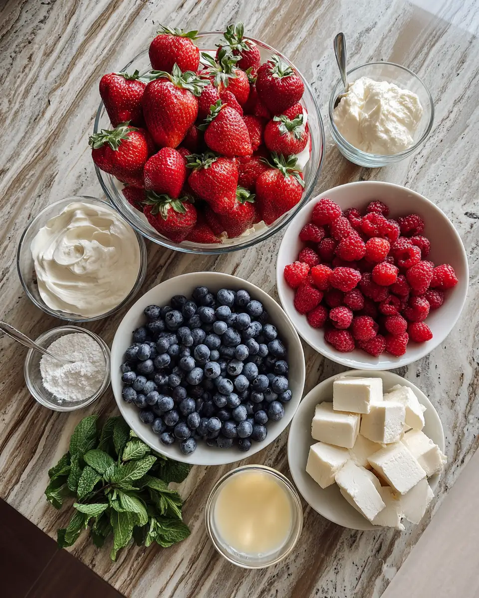 Ingredients for Berry Trifle Bliss Layers of Sweetness and Delight