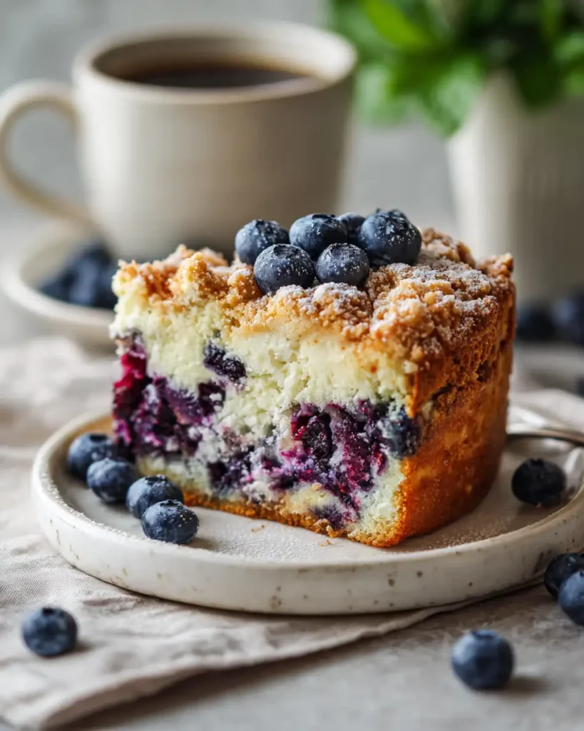 Bursting Bliss: Blueberry Cream Cheese Coffee Cake Delight - Featured Image
