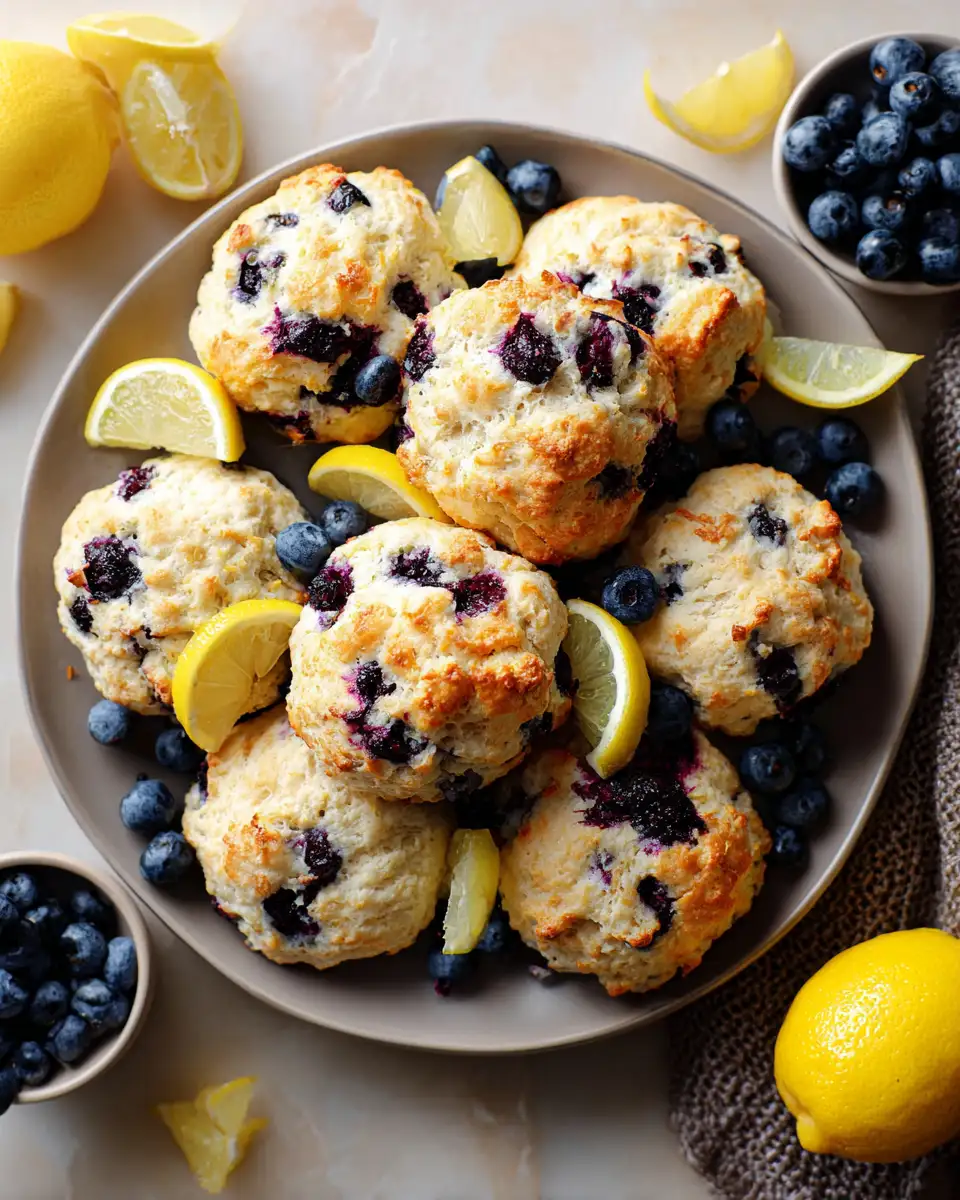 Final dish - Bursting with Flavor: Perfect Blueberry Lemon Scones
