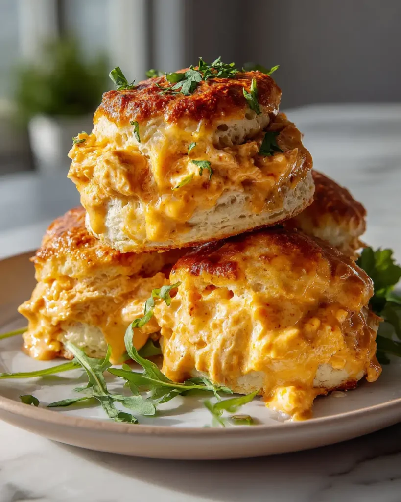 Bite Into Boldness: Buffalo Chicken Stuffed Biscuits Explosion - Featured Image