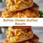 Bite Into Boldness: Buffalo Chicken Stuffed Biscuits Explosion