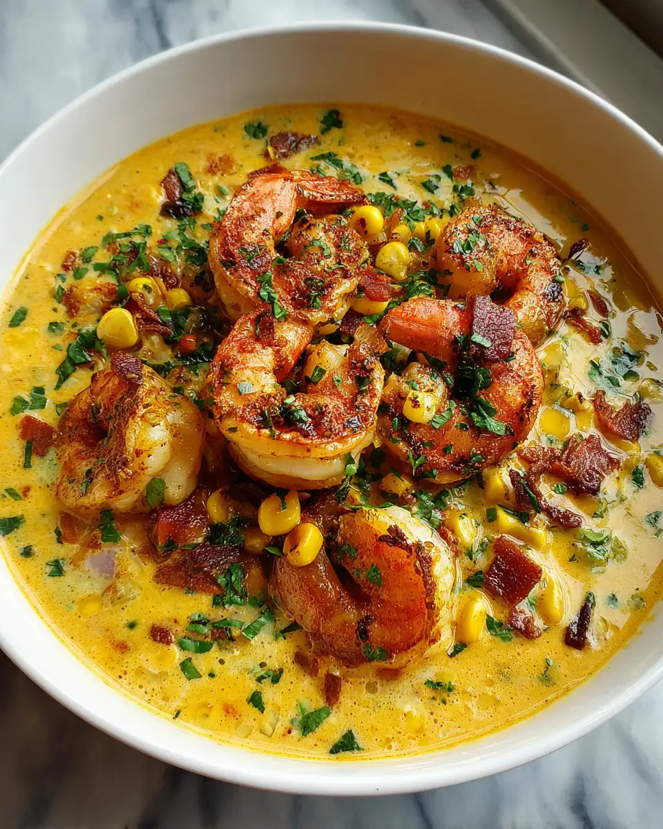 Final dish - Spice Up Your Dinner with Cajun Shrimp Corn Chowder Magic