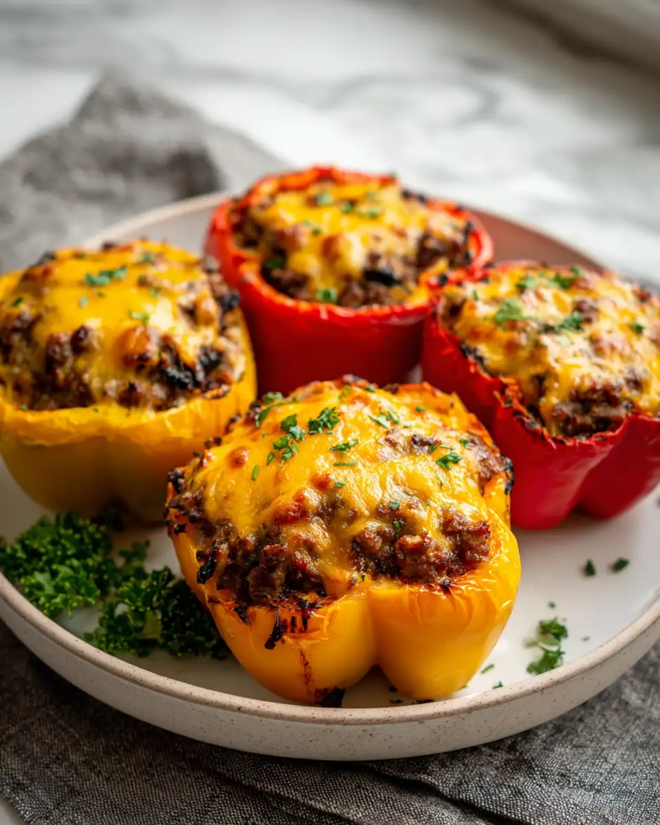 Cheeseburger Stuffed Peppers: A Flavorful Twist on a Classic Favorite - Featured Image