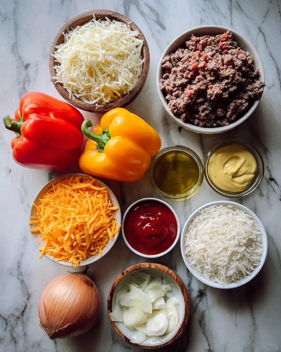 Ingredients for Cheeseburger Stuffed Peppers: A Flavorful Twist on a Classic Favorite