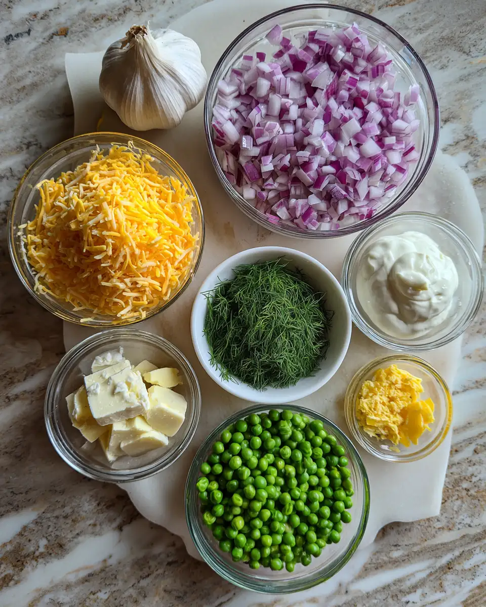 Ingredients for Chill Out with a Refreshing Cold Southern Pea Salad