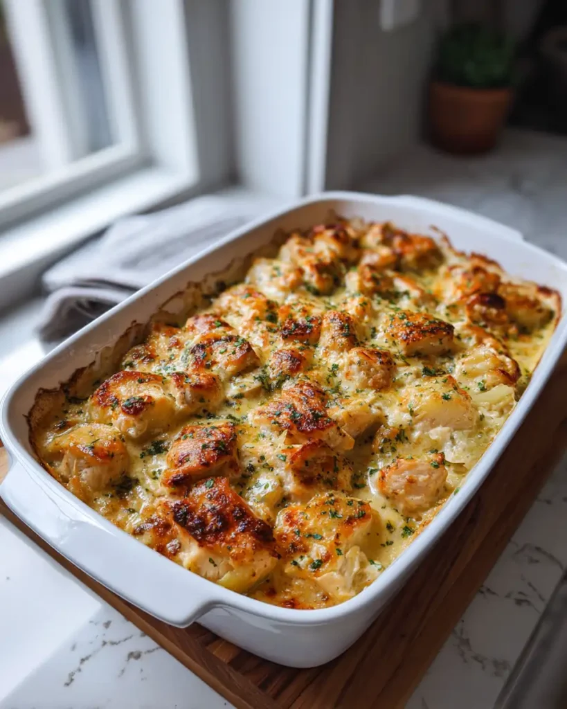 Ultimate Comfort: Creamy Garlic Butter Chicken Potato Casserole Delight - Featured Image
