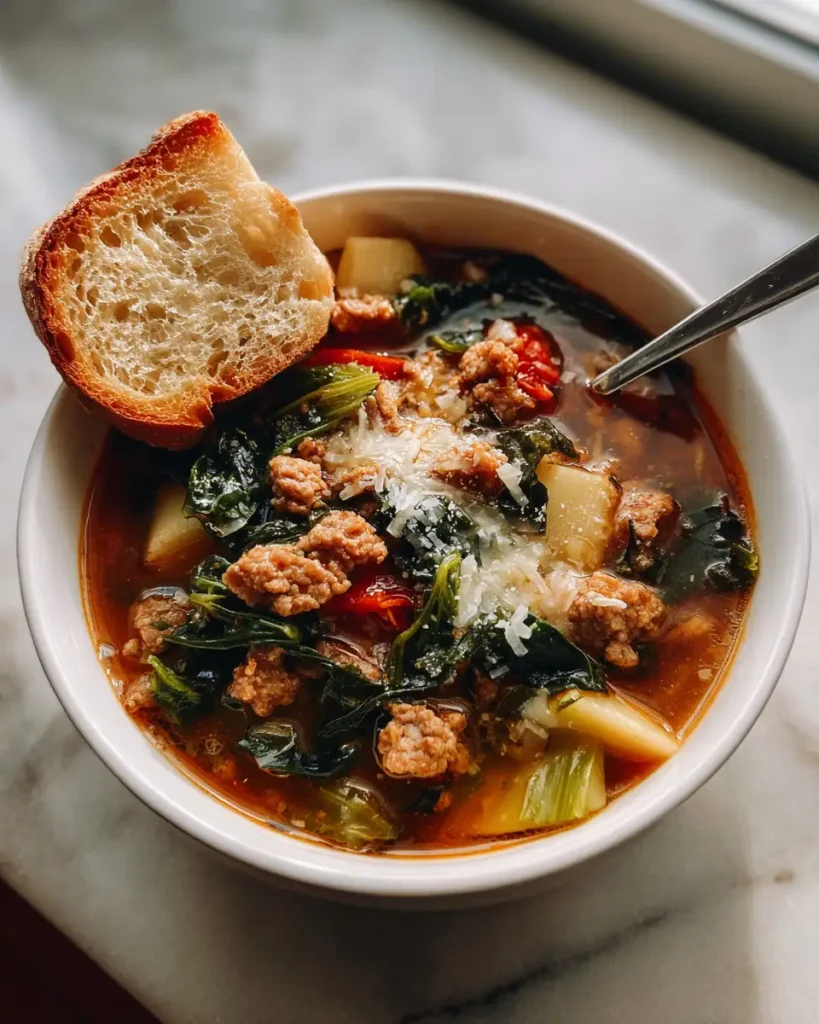 Warm Up Your Winter with Creamy Italian Sausage Soup Delight - Featured Image