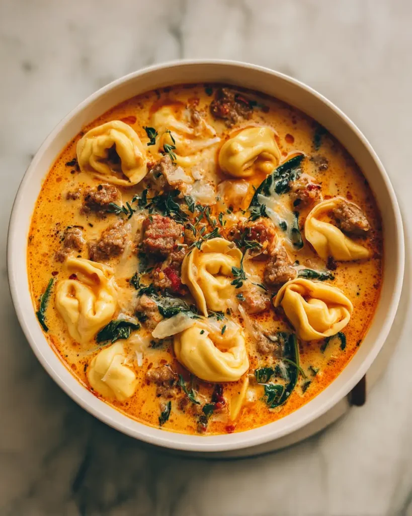 Warm Up Your Soul with Creamy Italian Sausage Tortellini Soup - Featured Image