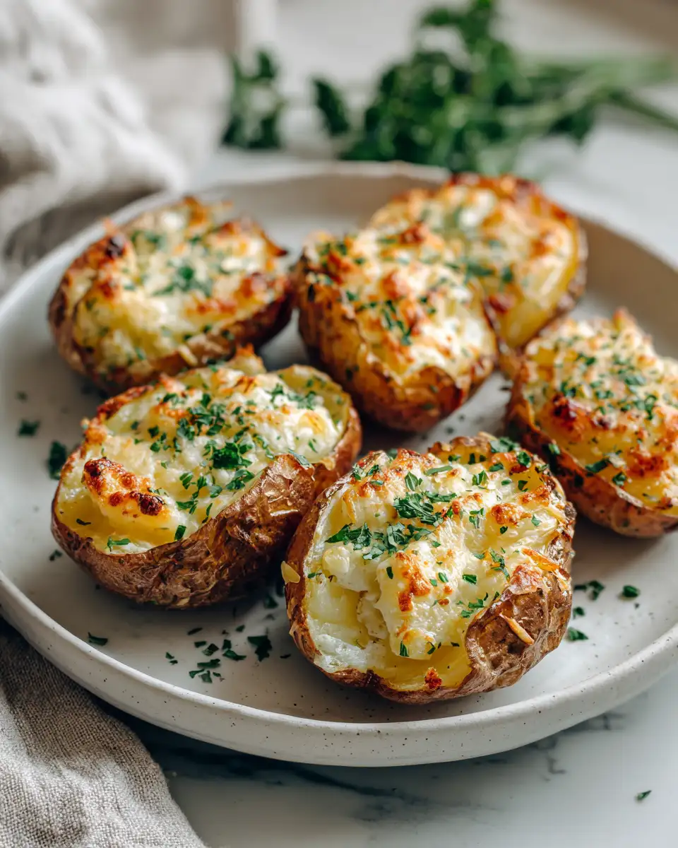 Final dish - Indulge in Creamy Parmesan Bliss with These Oven-Baked Potatoes