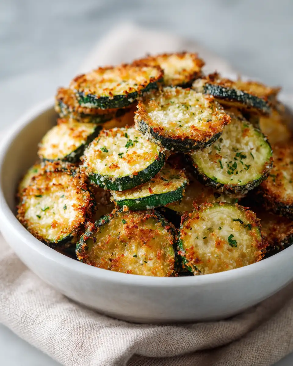 Crispy Baked Zucchini Parmesan Chips That Will Steal the Snack Spotlight - Featured Image