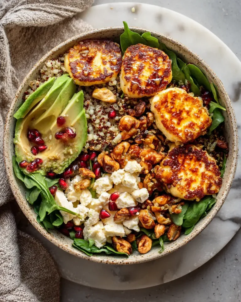Crispy Hot Honey Halloumi Bowls: A Flavor Explosion in Every Bite - Featured Image